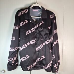 W♡C Shibuya109 2019 Gyaru Para Para Button Long Sleeve Blouse One Size Black